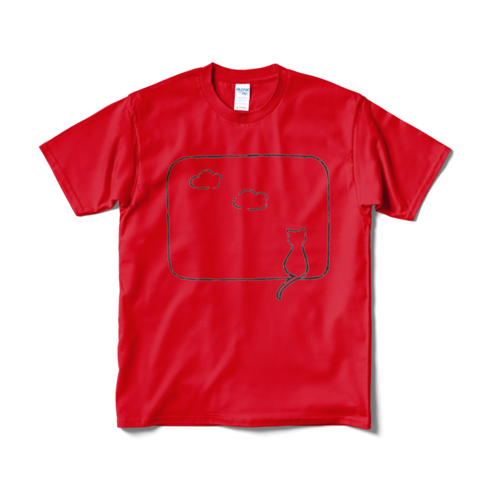 Tシャツ（黒） - M - レッド