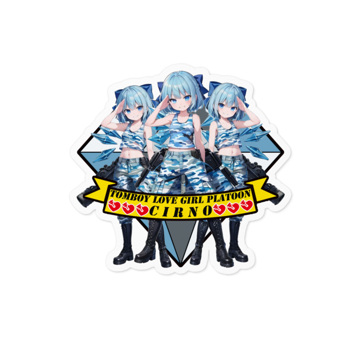 ステッカー - 100 x 100 (mm)
