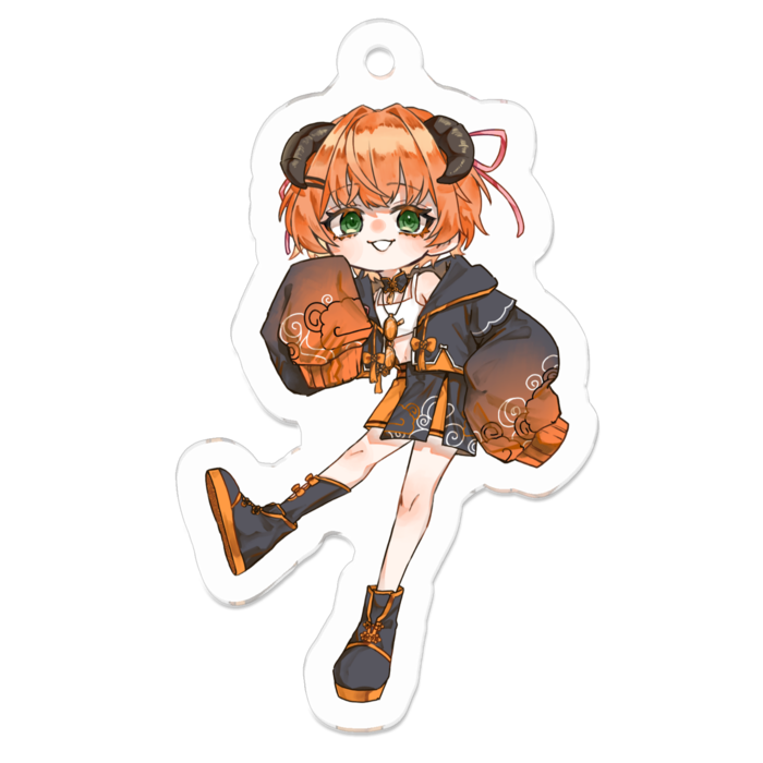 アクリルキーホルダー(コーティング) - 50 x 50 (mm)