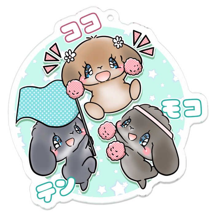 アクリルキーホルダー - 70 x 70 (mm)