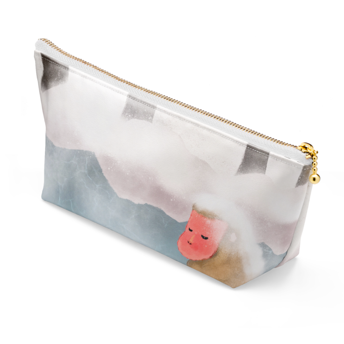 ポーチ - 長さ21.5cm / 高さ10cm - ホワイト