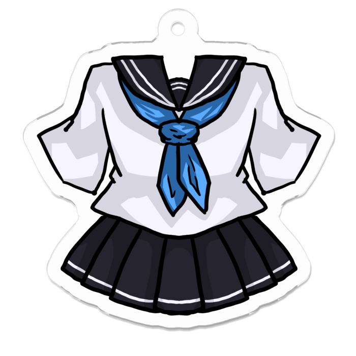 三種のセーラー服アクリルキーホルダー てるま屋 Booth