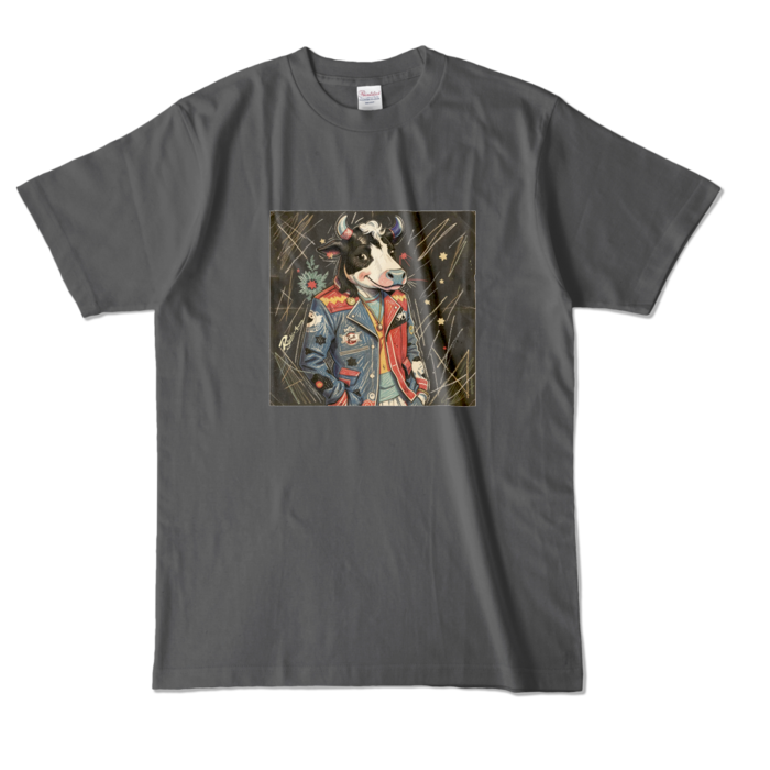 カラーTシャツ - L - チャコール (濃色)