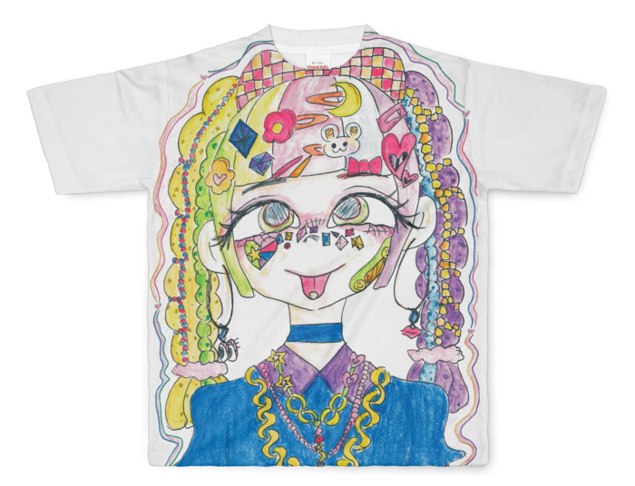 フルグラフィックTシャツ - L - 正面印刷のみ