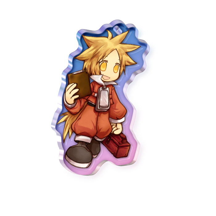 オーロラアクリルキーホルダー - 50 × 50mm