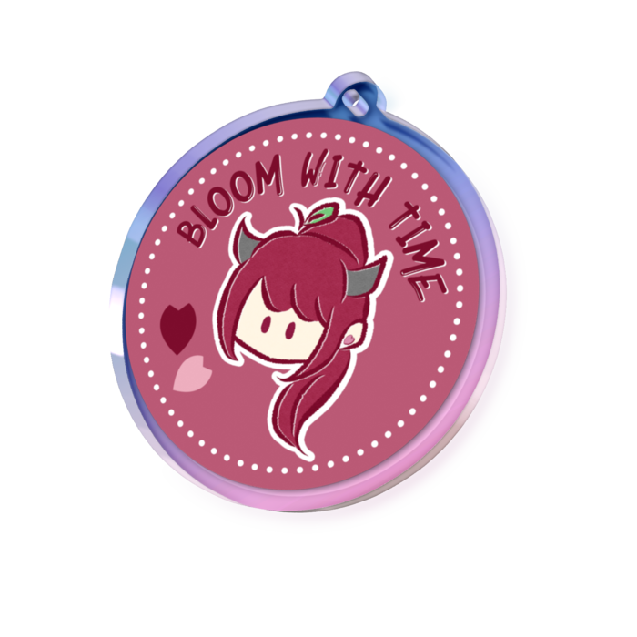 オーロラアクリルキーホルダー - 50 × 50mm