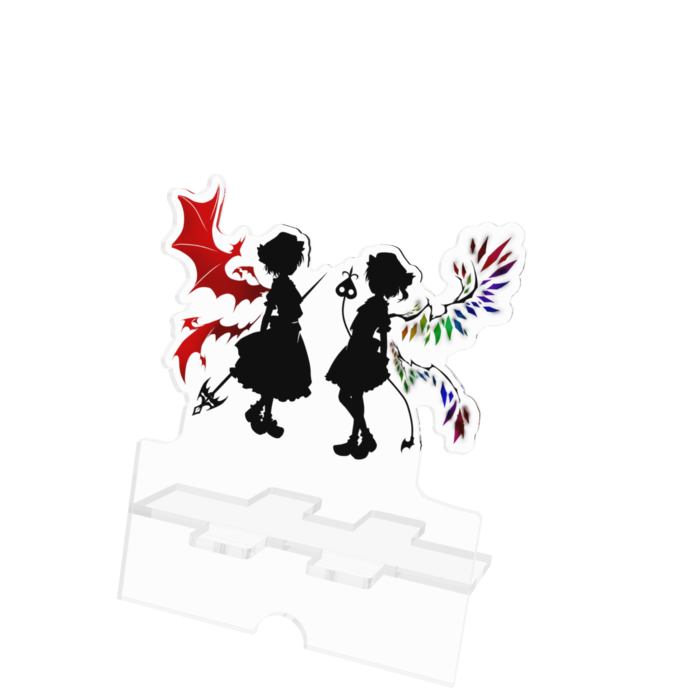 アクリルスマホスタンド - 100x160mm(ケーブル穴あり)(1)