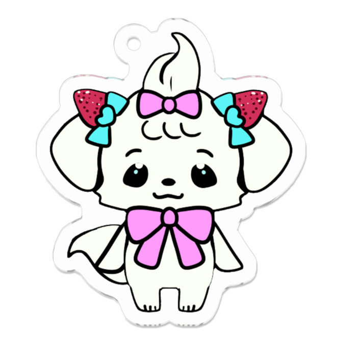 アクリルキーホルダー（コーティング） - 50 x 50 (mm)