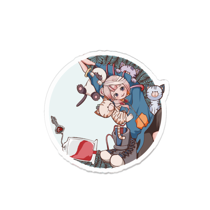 アクリルバッジ - 70 x 70 (mm)