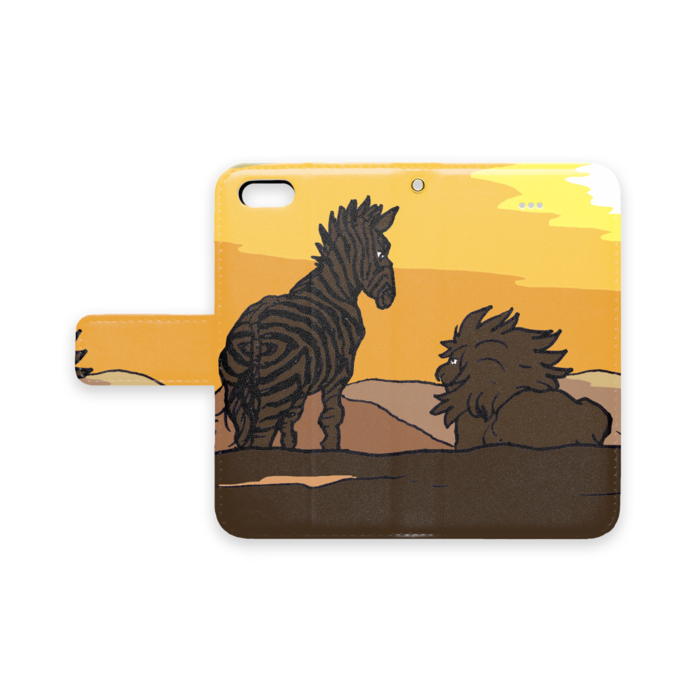 手帳型iPhoneケース - iPhone 5 / 5s / SE - ストラップ穴 あり