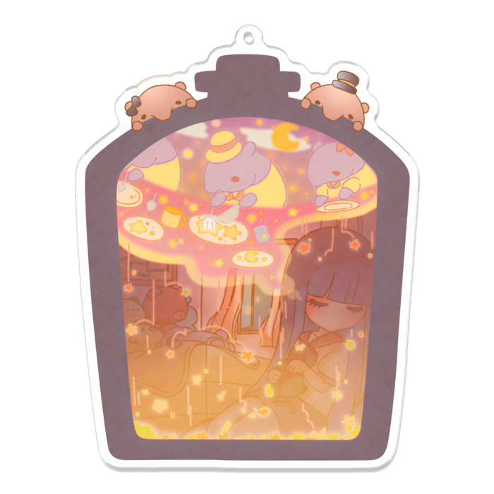 アクリルキーホルダー - 100 x 100 (mm)