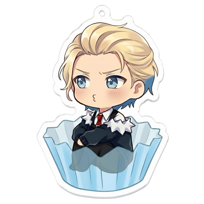 拗ね顔カップあり70 x 70