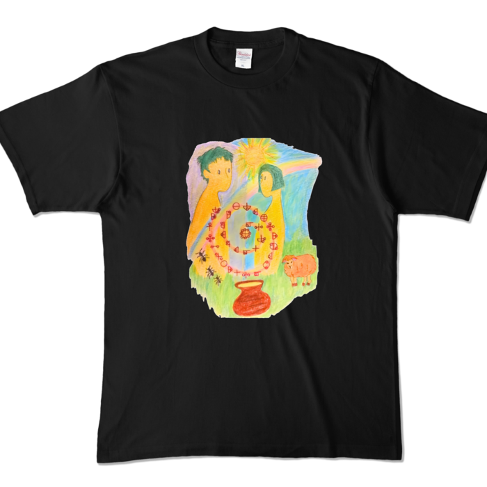 カラーTシャツ - XL - ブラック (濃色)