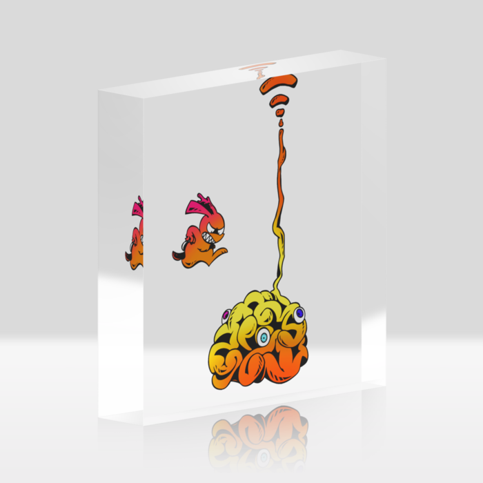 アクリルブロック - 100x100mm(2)