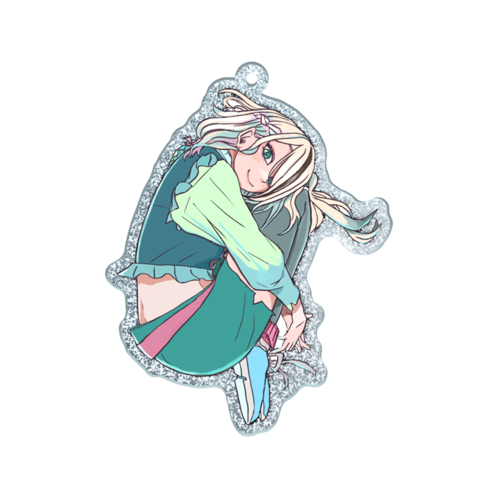 ラメアクリルキーホルダー - 70 × 70mm