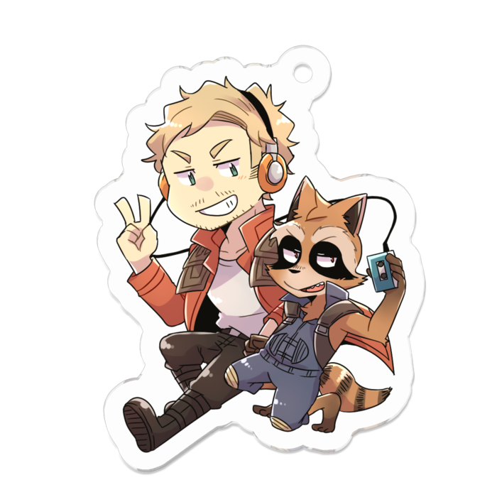 アクリルキーホルダー - 50 x 50 (mm)