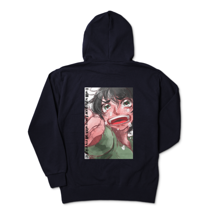 ジップパーカー - XL - ネイビー