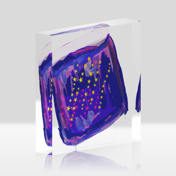 アクリルブロック - 100x100mm