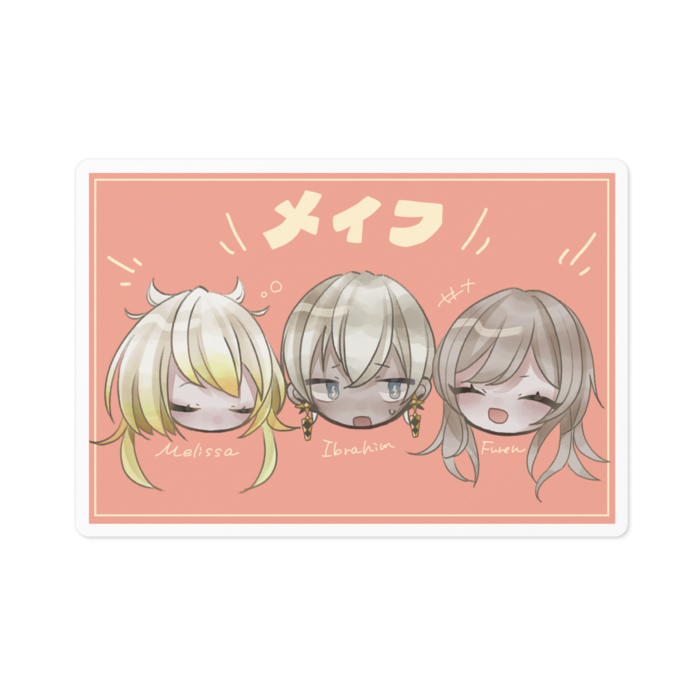 ステッカー - 100 x 100 (mm)