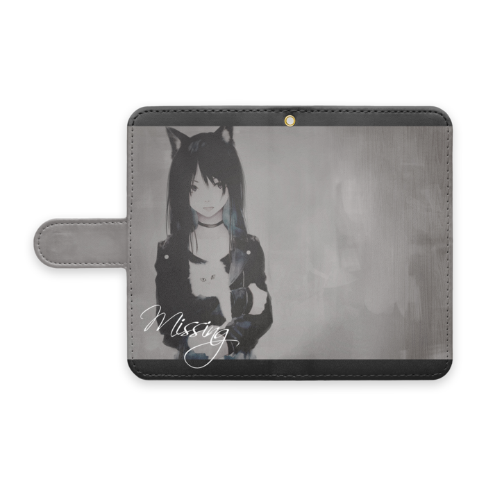 手帳型Androidケース - S - ストラップ穴 あり