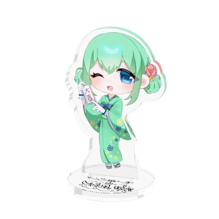 アクリルフィギュア - 50x50mm振袖