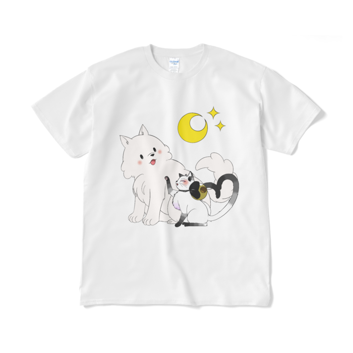 月美Tシャツ - XL - ホワイト(カラー)