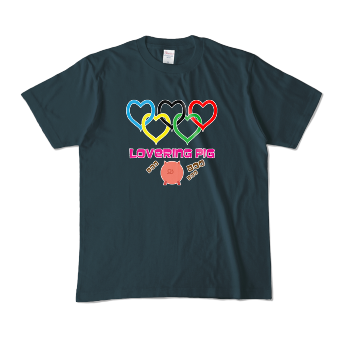 カラーTシャツ - M - デニム (濃色)