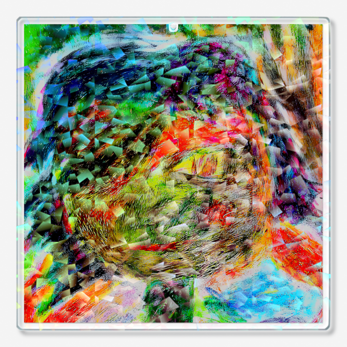 ホログラムアクリルキーホルダー - 100 × 100mm(1)