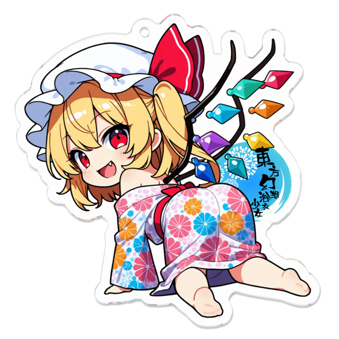 アクリルキーホルダー（ロゴあり）70 x 70 (mm)