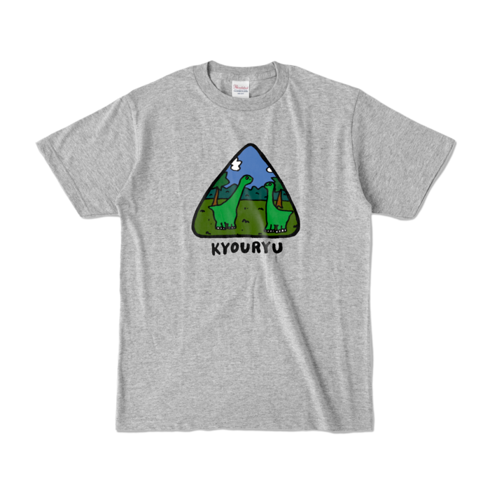 カラーTシャツ - S - 杢グレー (濃色)