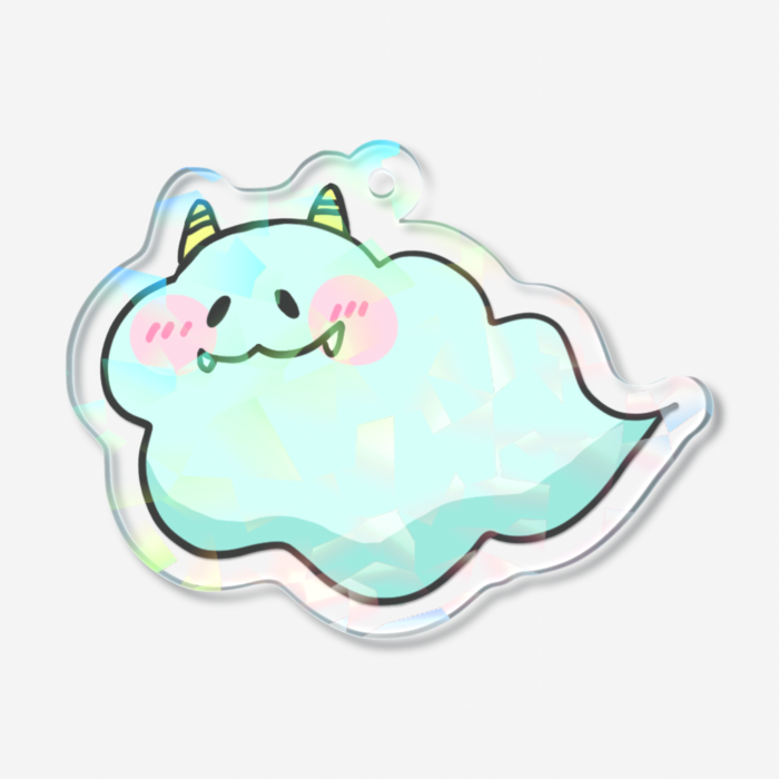ホログラムアクリルキーホルダー - 50 × 50mm