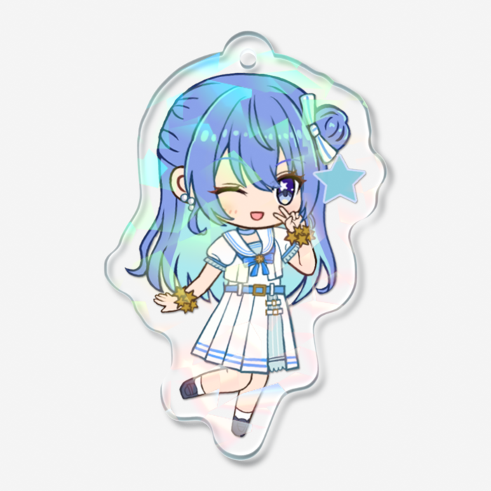 ホログラムアクリルキーホルダー - 50 × 50mm