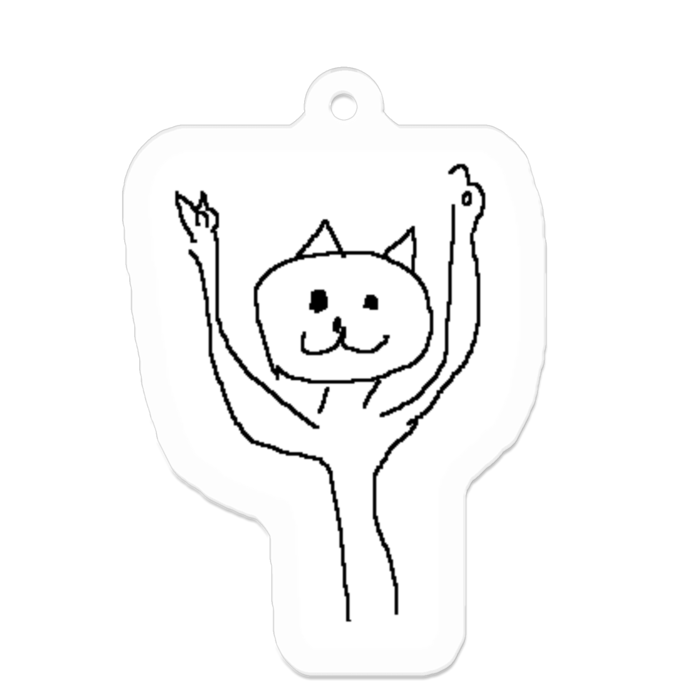 アクリルキーホルダー - 50 x 50 (mm)