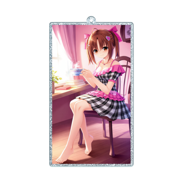 ラメアクリルキーホルダー - 100 × 100mm