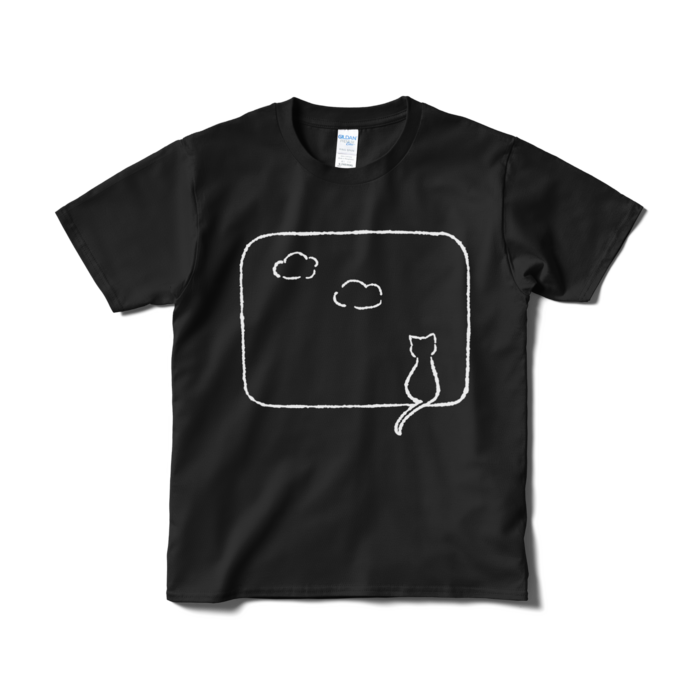 Tシャツ(白) - S - ブラック