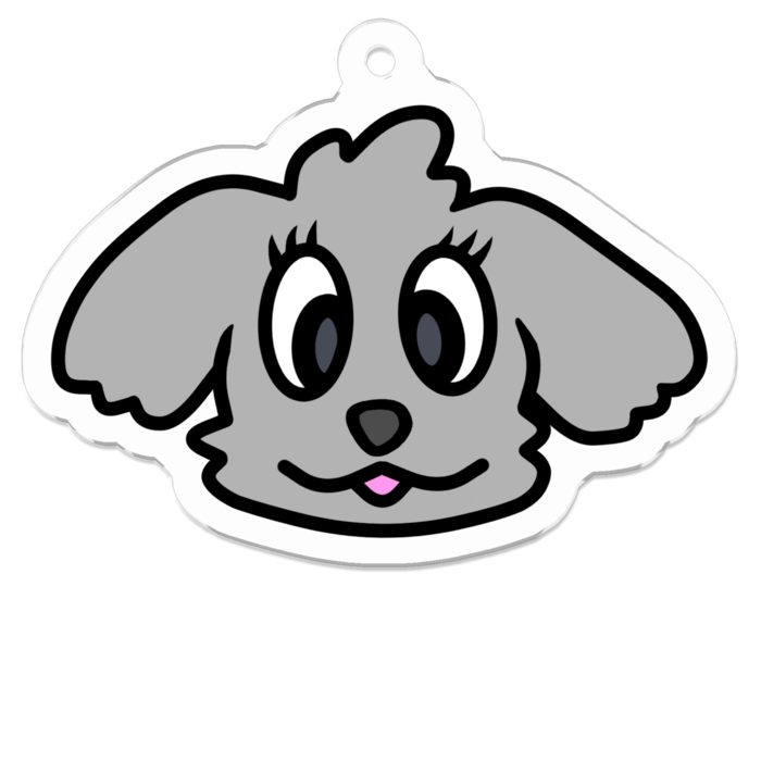 アクリルキーホルダー（コーティング） - 50 x 50 (mm)