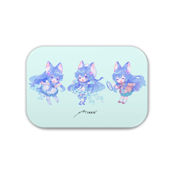 Blue - 角丸 76x51mm