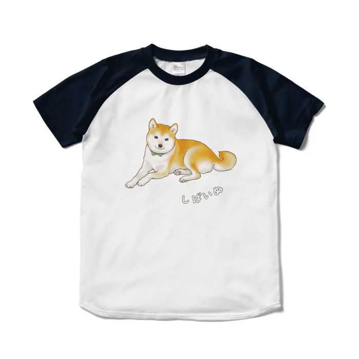 ラグランTシャツ - S - ホワイト×ネイビー / Size S, White & Navy