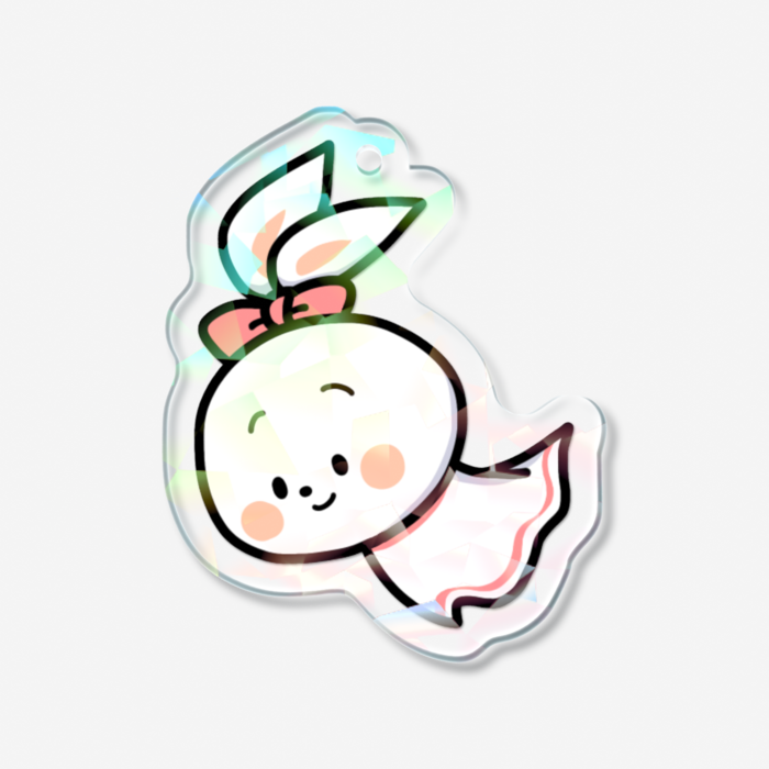 ホログラムアクリルキーホルダー - 50 × 50mm