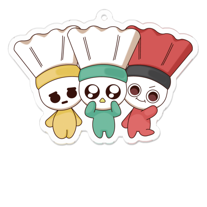 アクリルキーホルダー - 70 x 70 (mm)