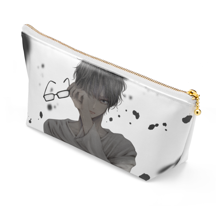 ポーチ - 長さ21.5cm / 高さ10cm - ホワイト