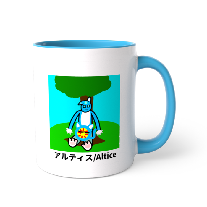 ツートンカラーマグカップ - 直径 8.2cm / 高さ 9.5cm