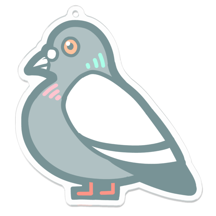 アクリルキーホルダー - 70 x 70 (mm)