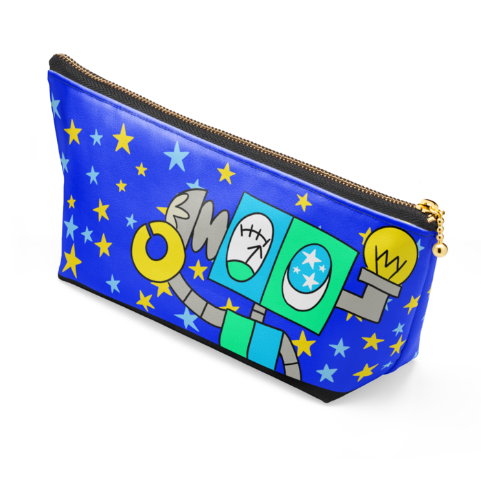 ポーチ - 長さ21.5cm / 高さ10cm - ブラック