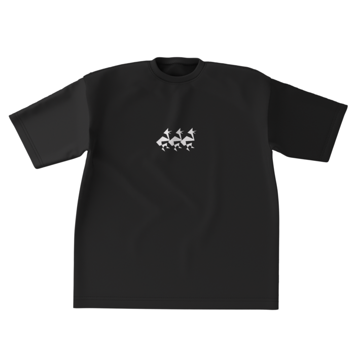 ビッグシルエットTシャツ - XL - 正面BK
