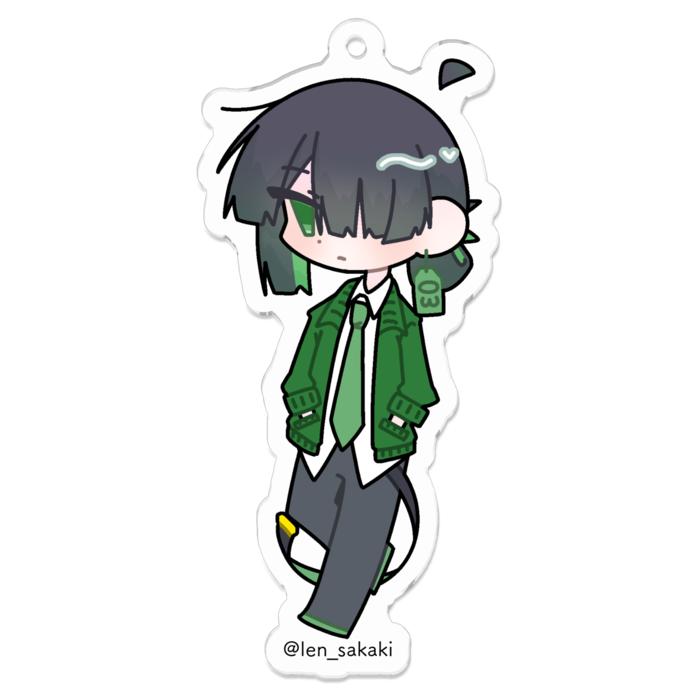 アクリルキーホルダー（コーティング） - 70 x 70 (mm)