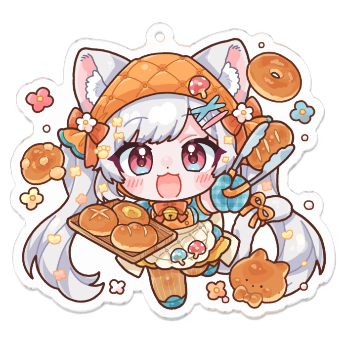 人物+パン - 70 x 70 (mm)(1)