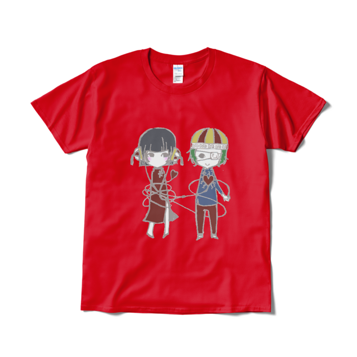 Tシャツ（赤い糸） - L - レッド