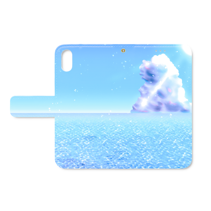 手帳型iPhoneケース - iPhone XS / X - ストラップ穴 あり