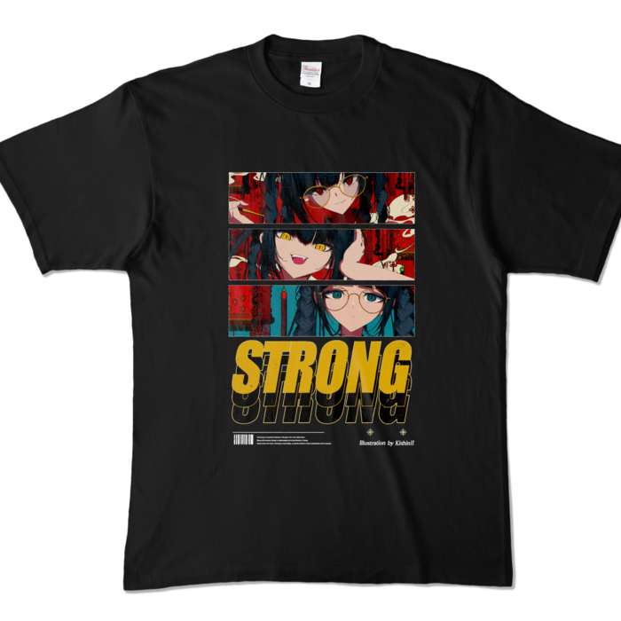 カラーTシャツ - XL - ブラック (濃色)